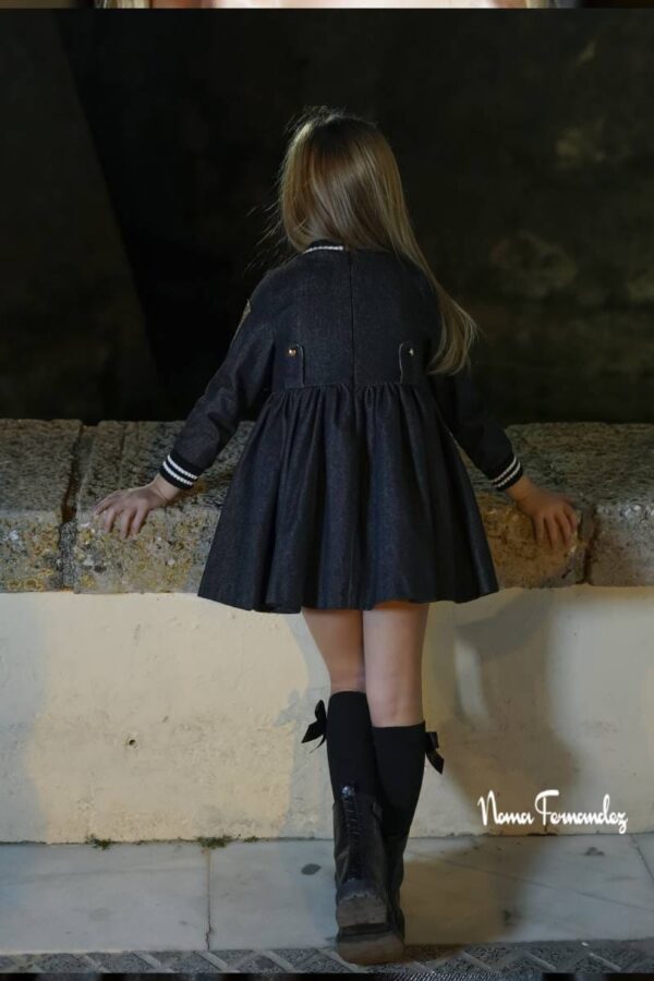 Vestido negro denim colección Toscana Noma Fernández- AGOTADO - Imagen 3