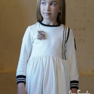 Vestido felpa blanco roto colección Toscana de Noma Fernández AGOTADO