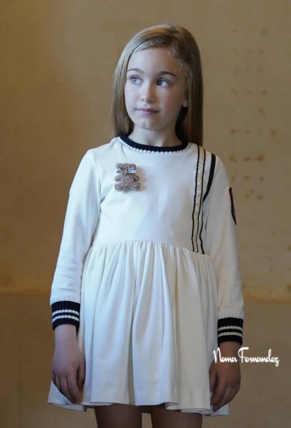 Vestido felpa blanco roto colección Toscana de Noma Fernández AGOTADO