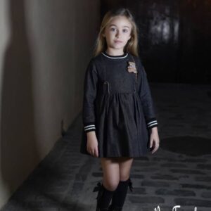 Vestido negro denim colección Toscana Noma Fernández- AGOTADO