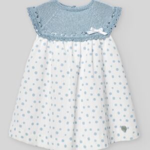 Vestido punto/tela "serán"con braguita a juego de Paz Rodríguez AGOTADO